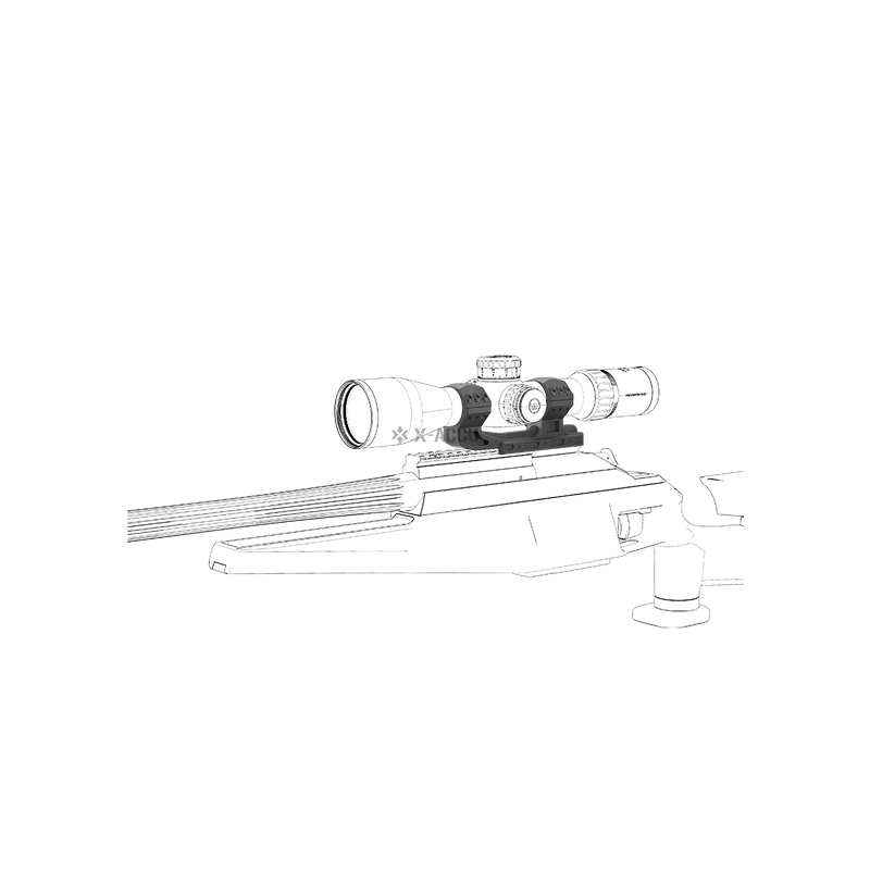Load image into Gallery viewer, 34mm Cant 20MOA One Piece High Picatinny Mount