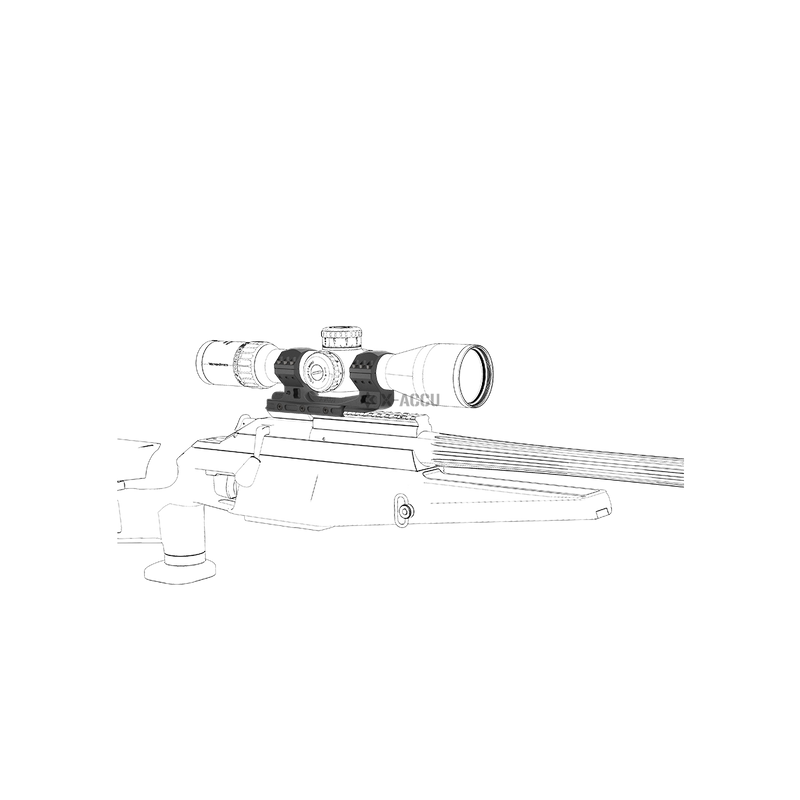 Load image into Gallery viewer, 34mm Cant 20MOA One Piece High Picatinny Mount