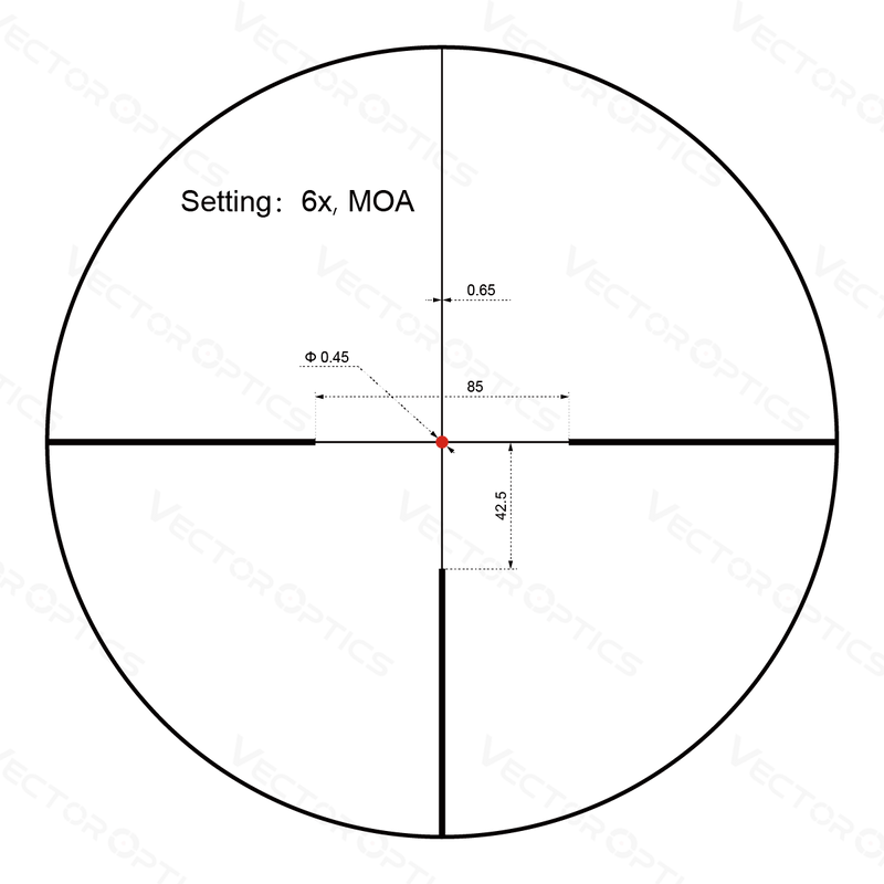 Load image into Gallery viewer, Constantine 1-6x24i Fiber Dot Reticle (SCOC-36)