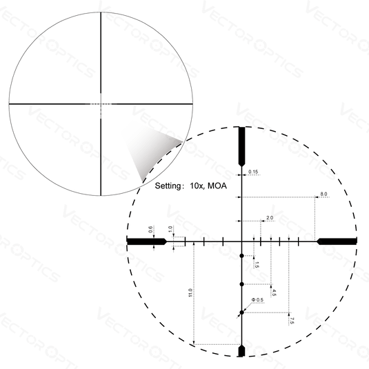 Hugo 3-12x44SFP Riflescope (SCOM-30)