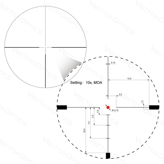 Hugo 6-24x50GT SFP Riflescope (SCOL-32)