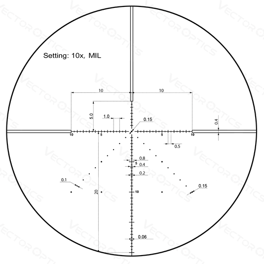 Veyron 10x44 SFP Compact Scope