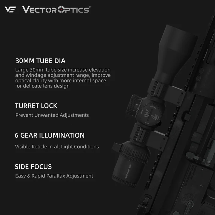 Load image into Gallery viewer, Small Game Hunting | Veyron GenII 4-16x44 HD CTR FFP FT/HFT Rifle Scope (SCFF-73)