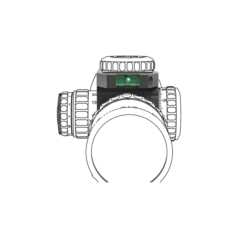 Load image into Gallery viewer, X-ACCU 30/34mm Quick-flip Turret Mark Magnifier Mount Ring with Level Bubble SCTR-01/02