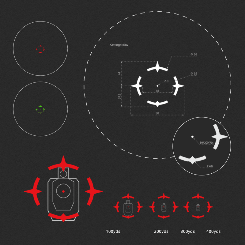 Load image into Gallery viewer, Paragon 1×18 Mini Prism Scope Red & Green Reticle | CQB