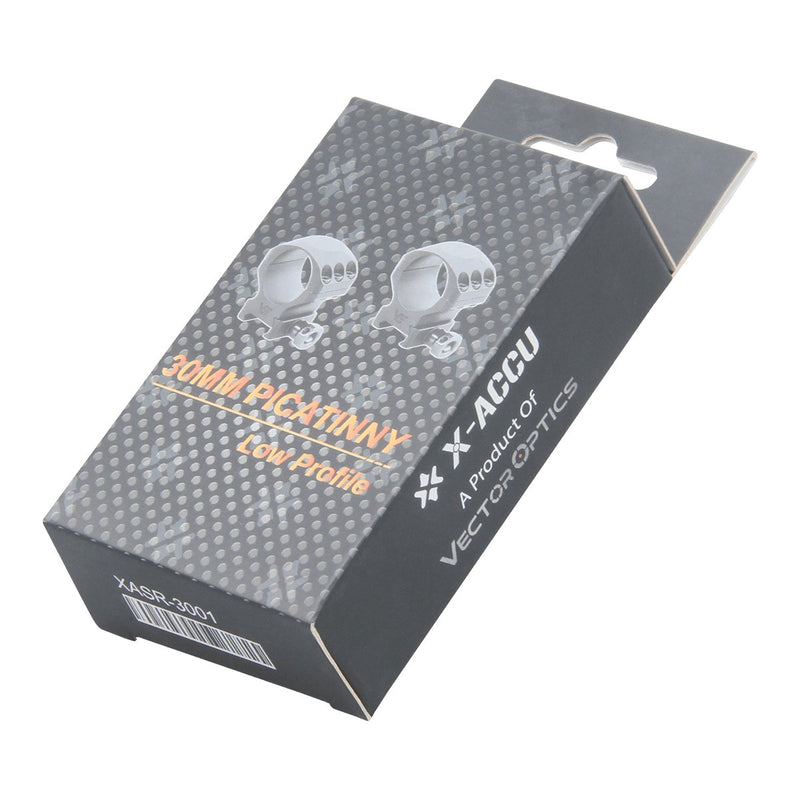 Load image into Gallery viewer, 30mm X-Accu 1" Low Profile Picatinny Scope Rings - Vector Optics Online Store