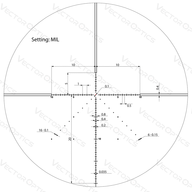 Load image into Gallery viewer, Veyron 4-16x44 First Focal Plane Riflescope Illuminated Details