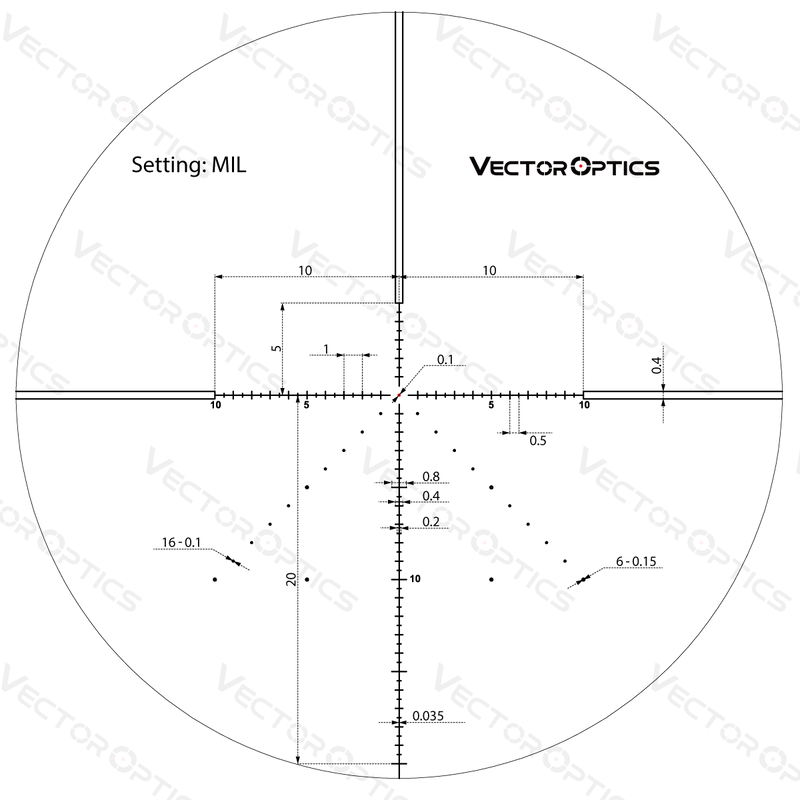 Load image into Gallery viewer, Veyron 6-24x44 FFP Riflescope Illuminated dot parameter