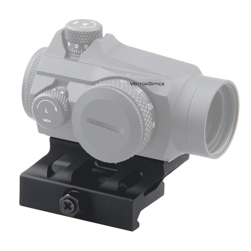 Load image into Gallery viewer, 1" Profile Cantilever Picatinny Riser QD Mount Details