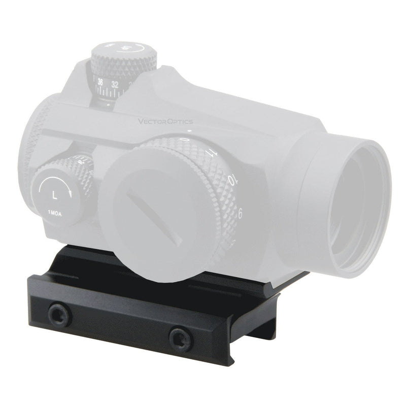 Load image into Gallery viewer, 0.5" Profile Cantilever Picatinny Riser Mount and white Magnifier