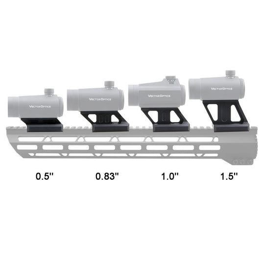 1.5" Profile Cantilever Picatinny Riser Mount Details