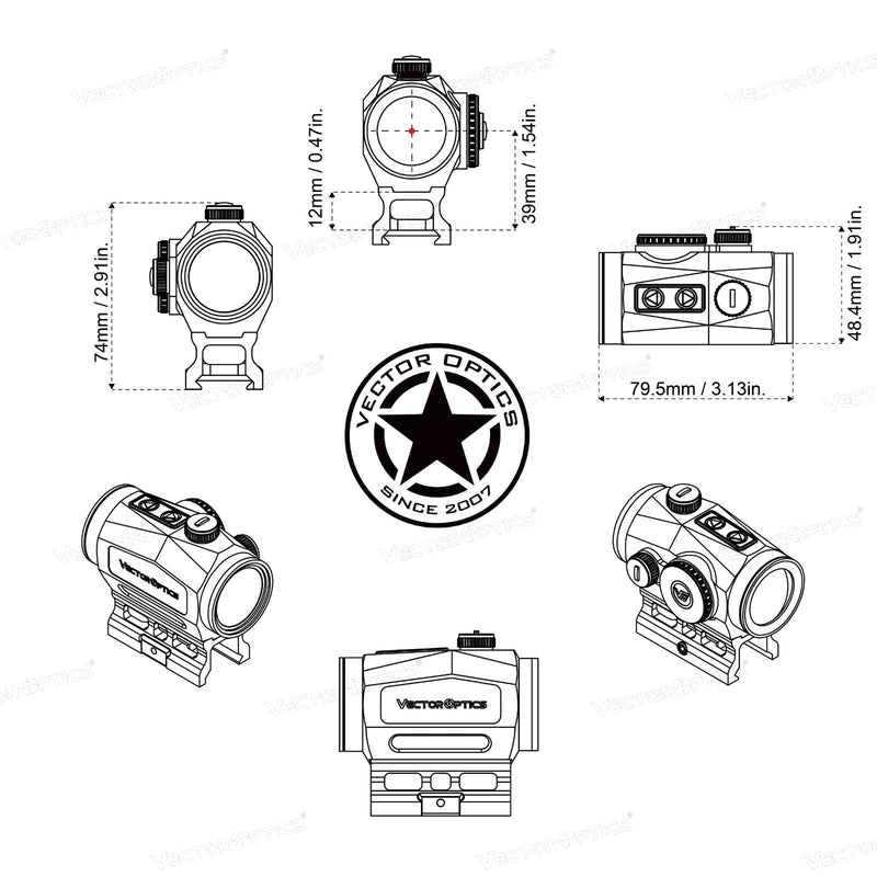 Load image into Gallery viewer, Scrapper 1x29 Red Dot Scope design paper