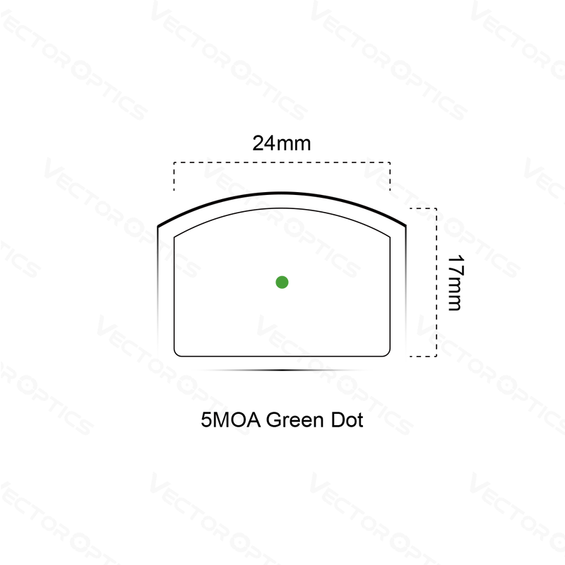 Load image into Gallery viewer, Frenzy 1x17x24 Pistol Green Dot Sight (SCRD-G19II)