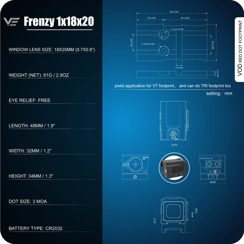 Load image into Gallery viewer, Enclosed 3MOA Reflex Sight | Frenzy Plus 1x18x20