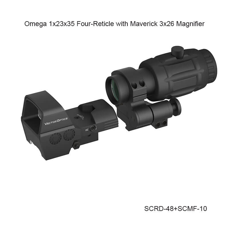 Load image into Gallery viewer, Omega 23x35 Four Reticle