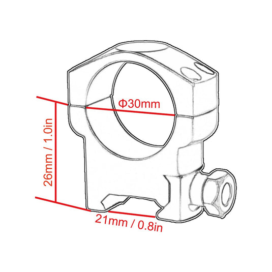 Vector Optics Scope Weaver Rings 25.4mm/30mm - Vector Optics Online Store