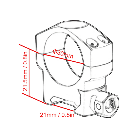 Vector Optics Scope Weaver Rings 25.4mm/30mm - Vector Optics Online Store