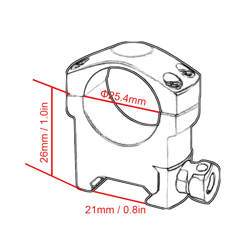 Load image into Gallery viewer, Vector Optics Scope Weaver Rings 25.4mm/30mm - Vector Optics Online Store