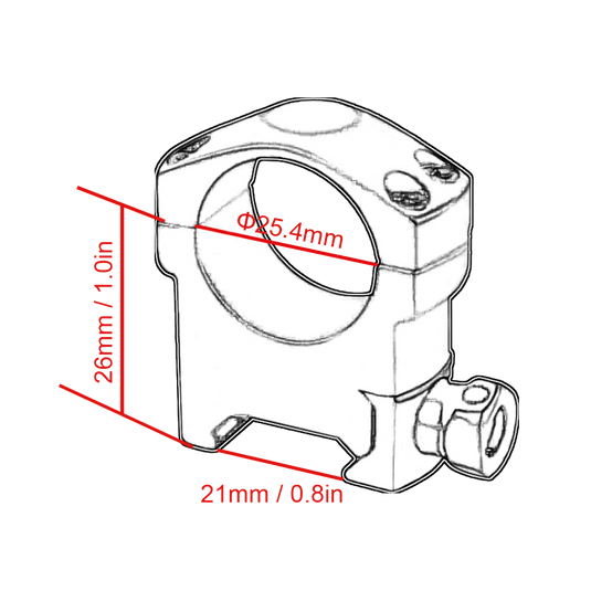Vector Optics Scope Weaver Rings 25.4mm/30mm - Vector Optics Online Store