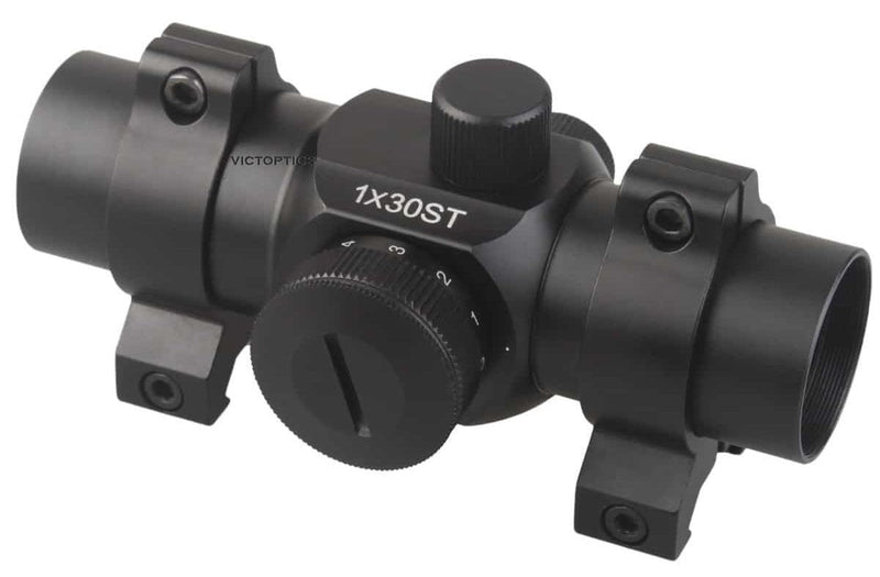 Load image into Gallery viewer, VictOptics T1 1x30 Red Dot Scope details