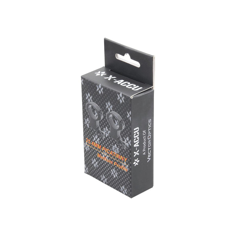 Load image into Gallery viewer, 25.4mm X-Accu 1.25in Low Profile Picatinny Rings - Vector Optics Online Store