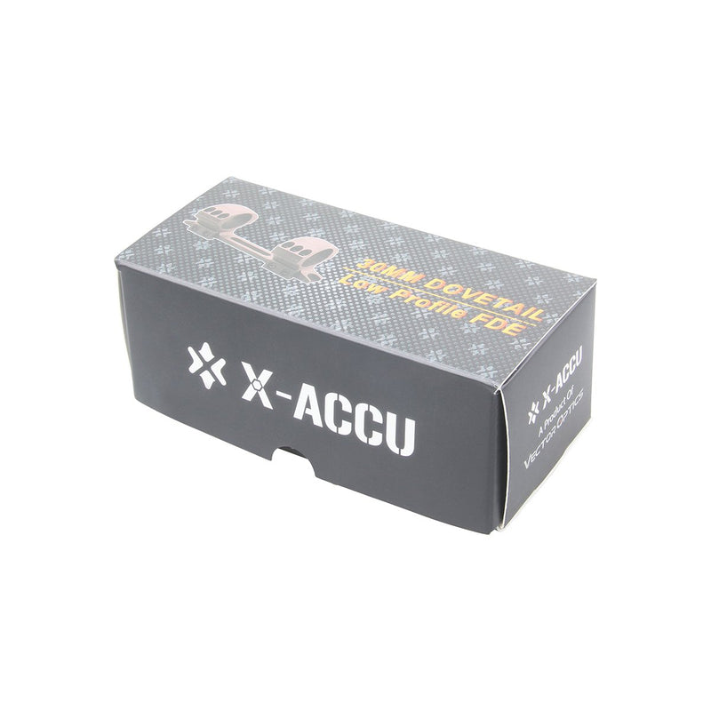 Load image into Gallery viewer, X-Accu 30mm 1.1" Low Profile One Piece Dovetail Mount FDE - Vector Optics Online Store