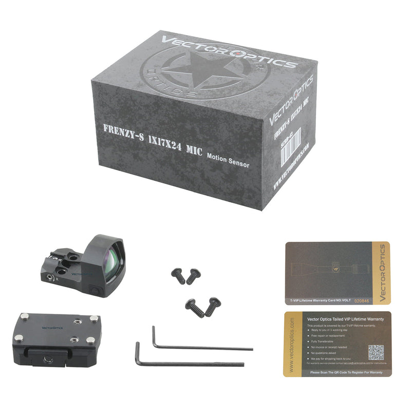 Load image into Gallery viewer, Frenzy-S 1x17x24 MIC Red Dot Sight packagebox
