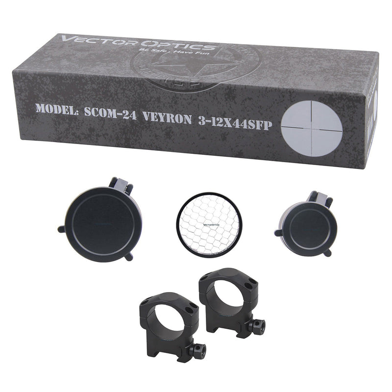 Load image into Gallery viewer, Veyron 3-12x44 SFP Riflescope Details
