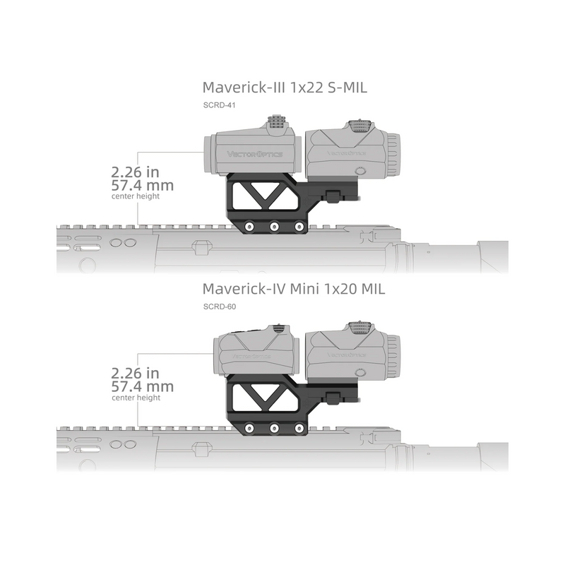 Load image into Gallery viewer, One-Piece Picatinny Mount for Maverick Red Dot and Magnifier (XASR-RM01)
