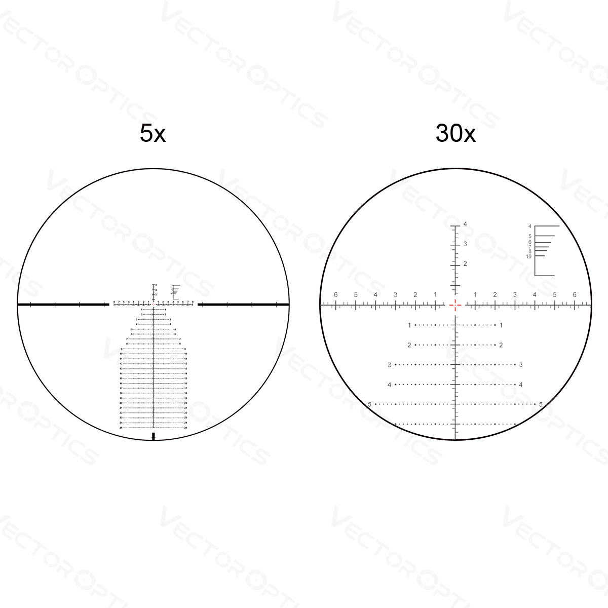 34mm Continental x6 5-30x56 MBR FFP Riflescope Ranging (SCFF-41)