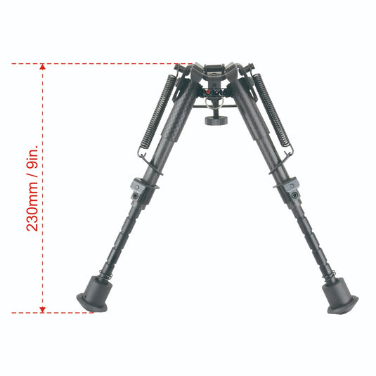 Carbon Fiber 6-9" Spring Bipod (RSCFP-06)