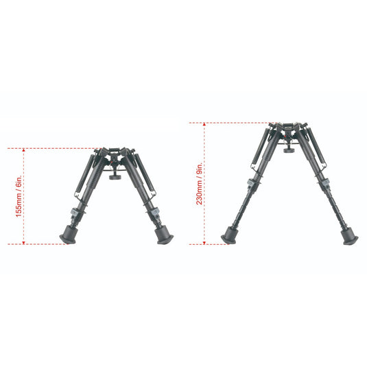 Carbon Fiber 6-9" Spring Bipod (RSCFP-06)