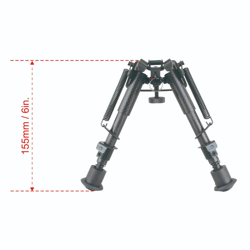 Load image into Gallery viewer, Carbon Fiber 6-9" Spring Bipod (RSCFP-06)
