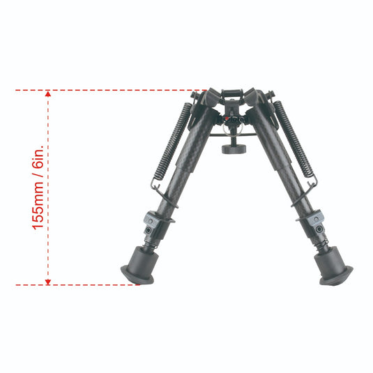 Carbon Fiber 6-9" Spring Bipod (RSCFP-06)
