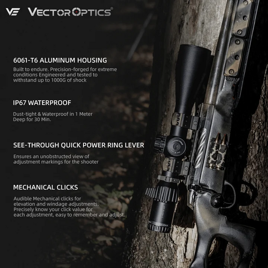 Tauron 5-40x56 ED FFP Rifle Scope (SCFF-35)