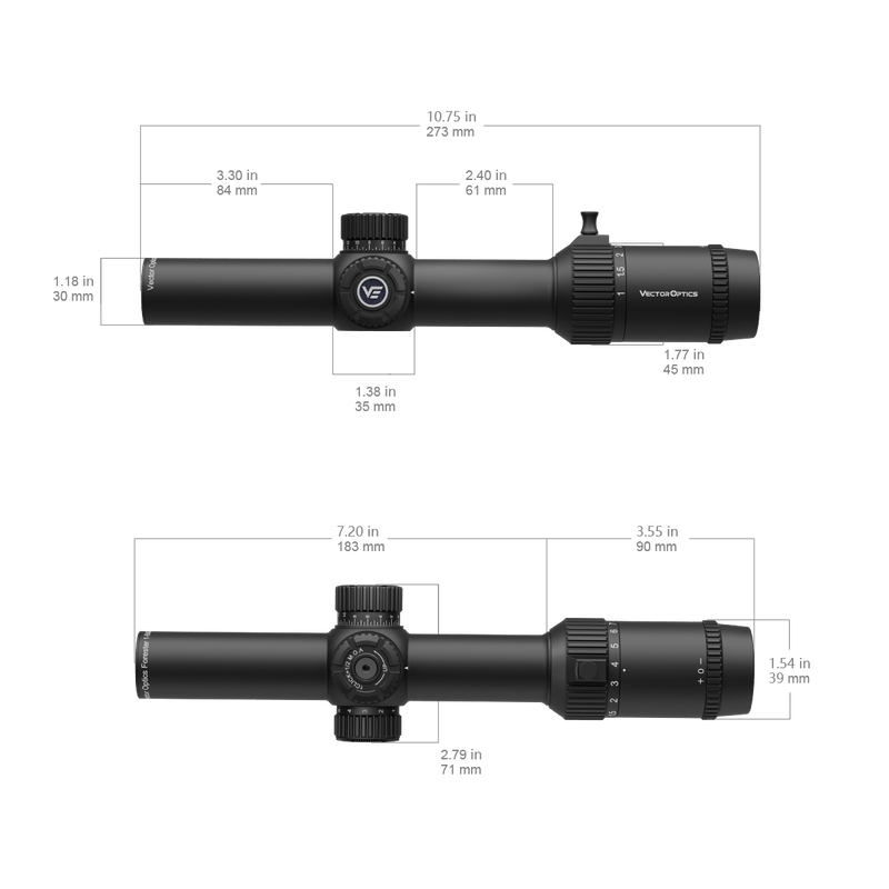 Load image into Gallery viewer, Forester 1-8x24 SFP
