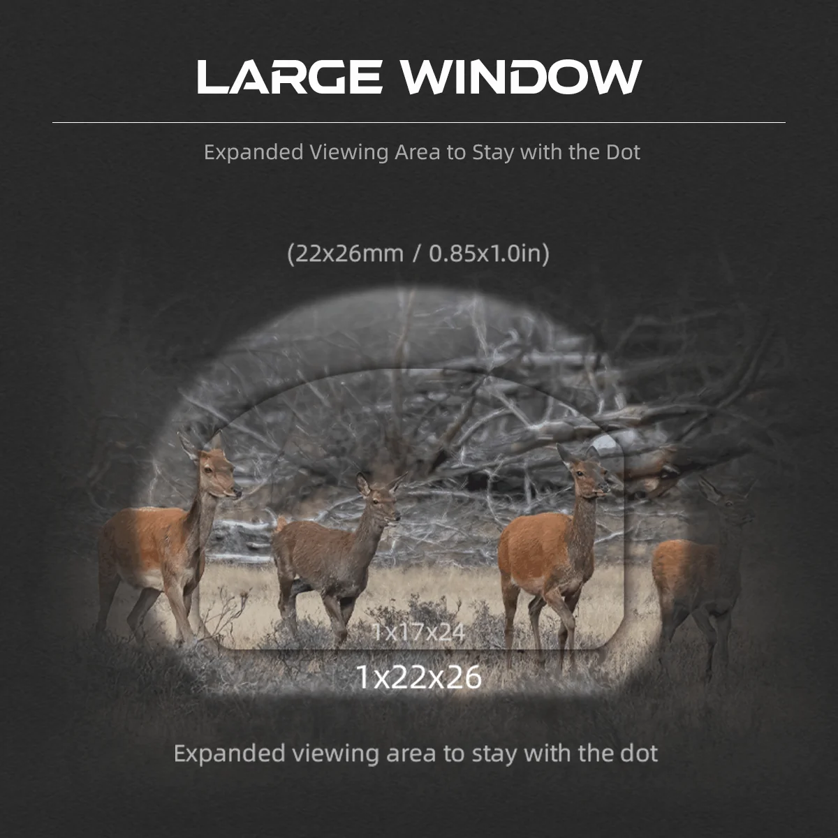 Frenzy-X 1x22x26 MOS Multi Reticle (SCRD-M36)