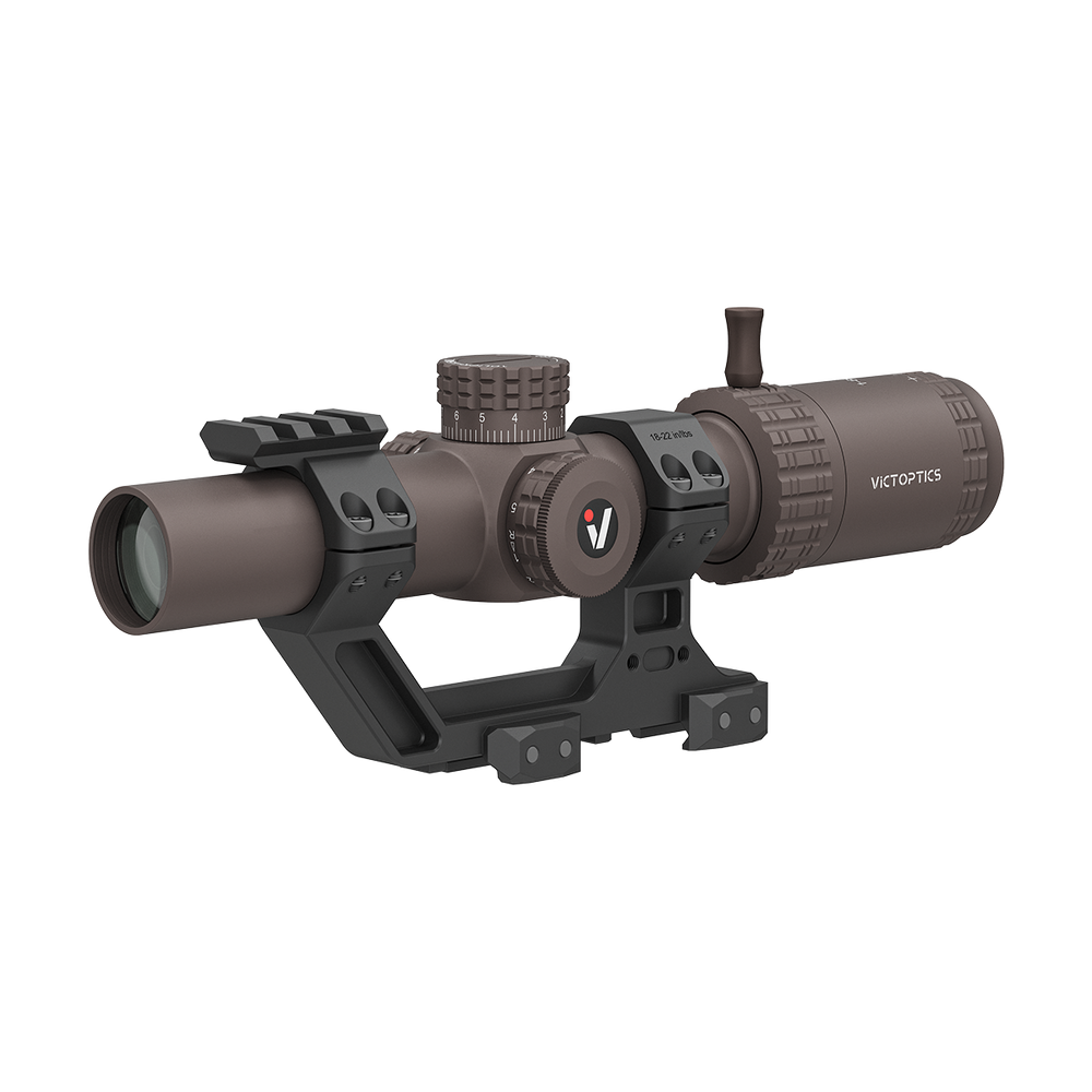 S6 1-6×24 LPVO SFP Coyote FDE Rifle Scope w/ 1- Piece Extreme High Picatinny AR Mount Kit (OPSL123)