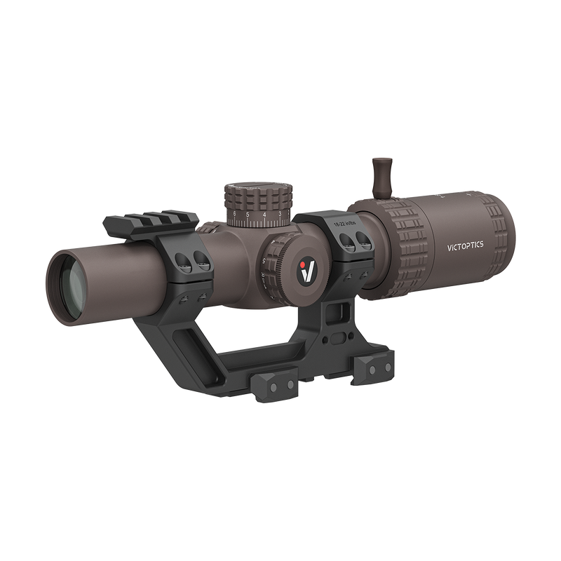 Load image into Gallery viewer, S6 1-6×24 LPVO SFP Burnt Brown Rifle Scope w/ 1- Piece Extreme High Picatinny AR Mount Kit (OPSL123)
