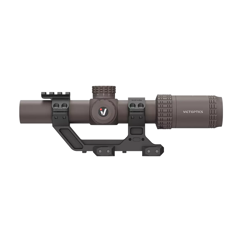 Load image into Gallery viewer, S6 1-6×24 LPVO SFP Burnt Brown Rifle Scope w/ 1- Piece Extreme High Picatinny AR Mount Kit (OPSL123)
