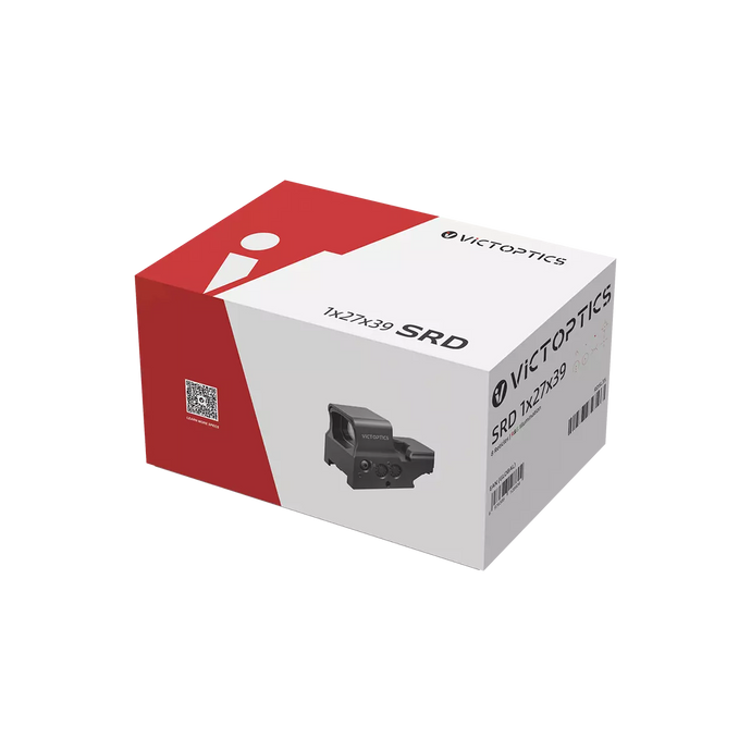 VictOptics SRD 1x27x39 Eight-Reticle Red Dot Sight | Red & Green Illumination (RDSL35)