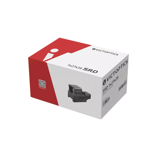 VictOptics SRD 1x27x39 Eight-Reticle Red Dot Sight | Red & Green Illumination (RDSL35)
