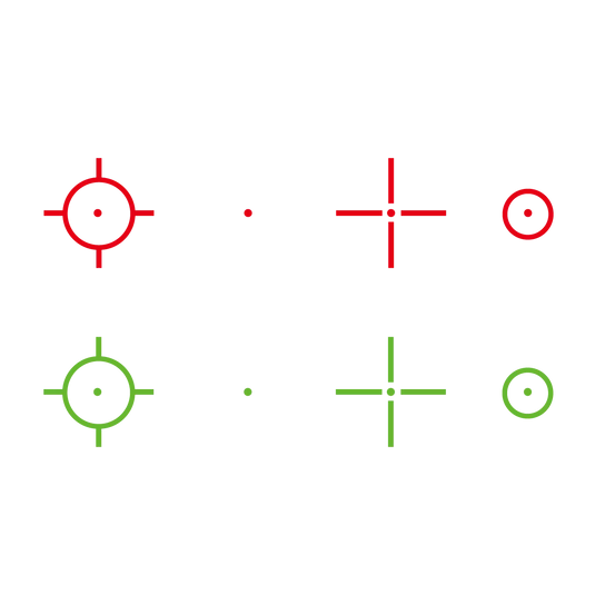 VictOptics SRD 1x23x33 Four-Reticle Red Dot Sight | 4 Reticle with Adjustable Brightness (RDSL36)