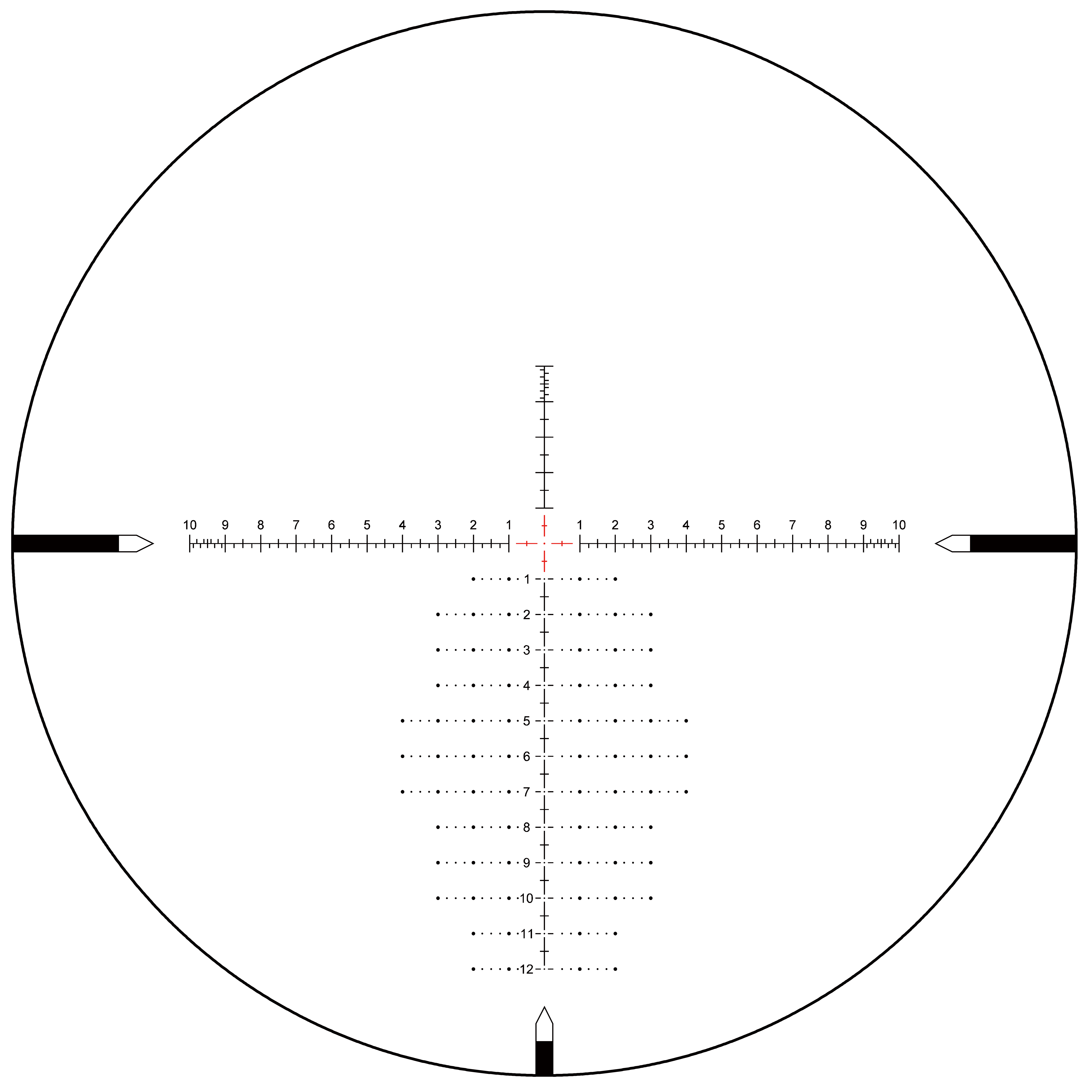 Tauron 6-24x50 HD MIL FFP Rifle Scope PRS | VTA-3 MIL Dot Reticle (SCFF-81)