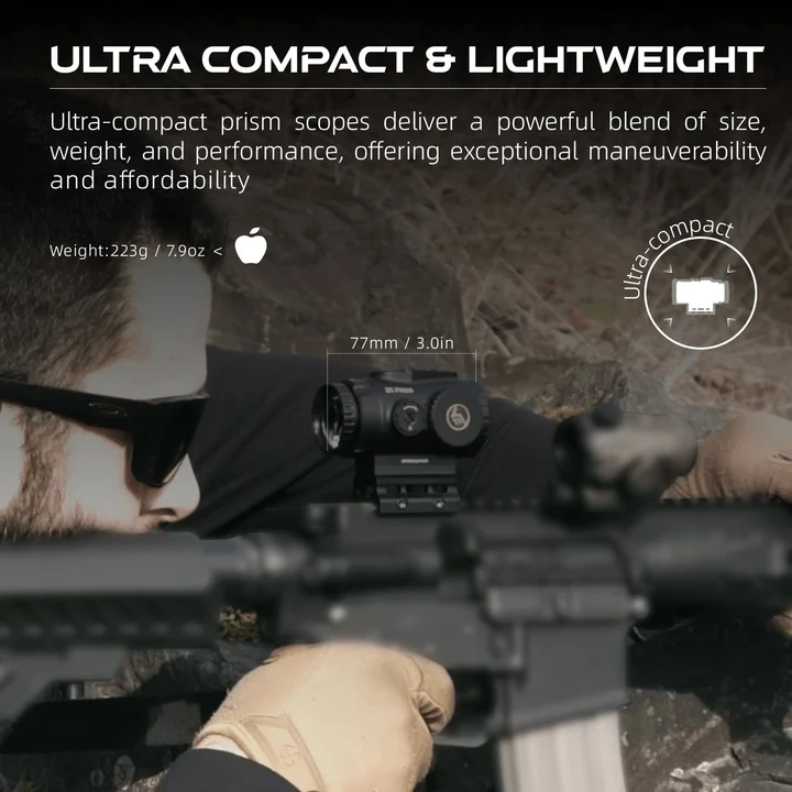 Load image into Gallery viewer, Paragon 1x16 3x18 4×24 Ultra Compact Prism Scope
