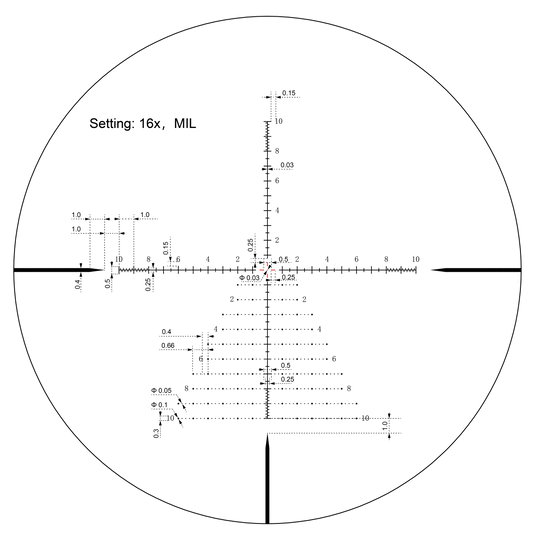 Tauron 2-16x50 HD SFP Riflescope (SCOM-43)