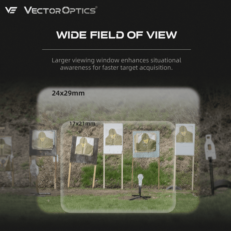 Load image into Gallery viewer, Vector Optics EU Frenzy FLEX 1x24x29 WIDE FIELD OF VIEW

