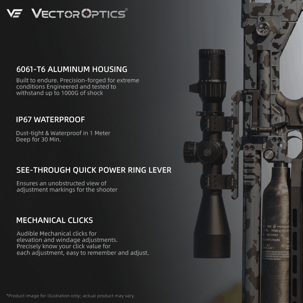 Tauron 5-30x56 GenII FFP MPX1 Reticle Rifle Scope (SCFF-66)
