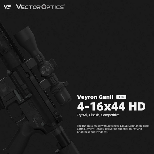 Small Game Hunting | Veyron GenII 4-16x44 HD CTR FFP FT/HFT Rifle Scope (SCFF-73)
