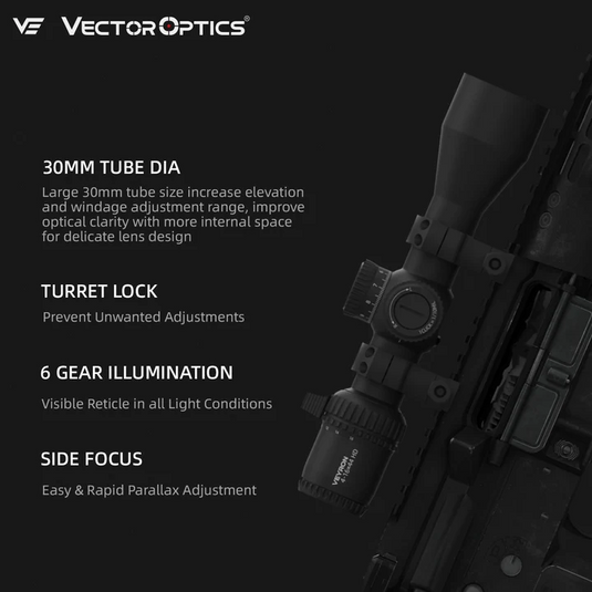 Small Game Hunting | Veyron GenII 4-16x44 HD DCR FFP FT/HFT Rifle Scope (SCFF-78)